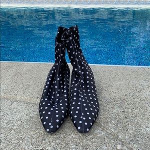 Zara polka dot booties